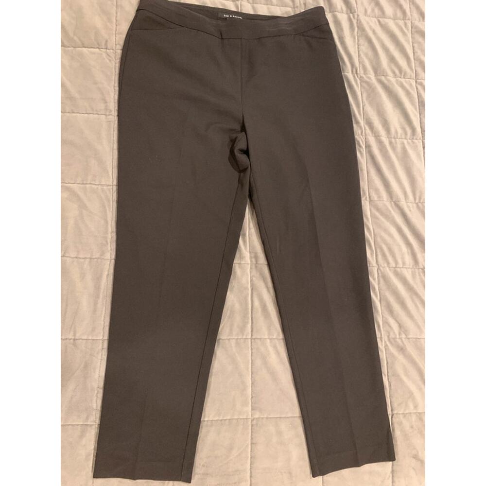Zac & Rachel Black Ankle Straight Trousers Women's Size 8
